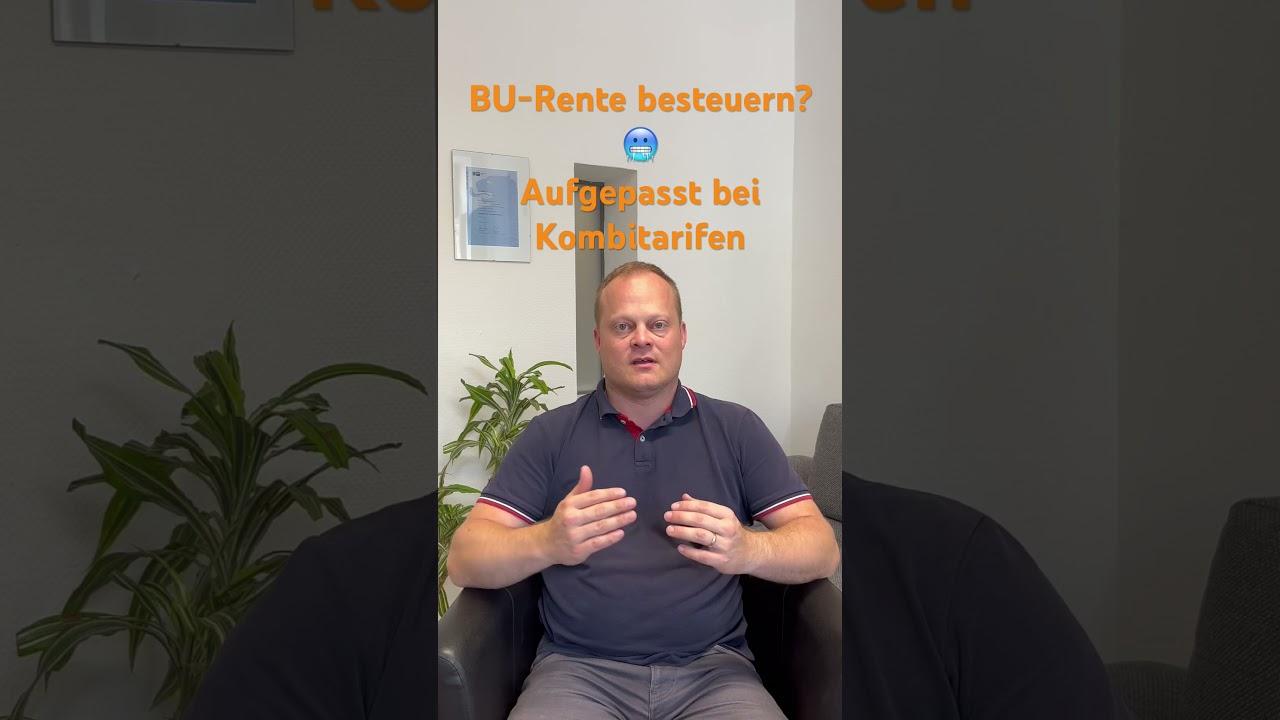 BU-Rente versteuern? 🥶 aufgepasst bei #berufsunfähigkeitsversicherung + #rentenversicherung =doof