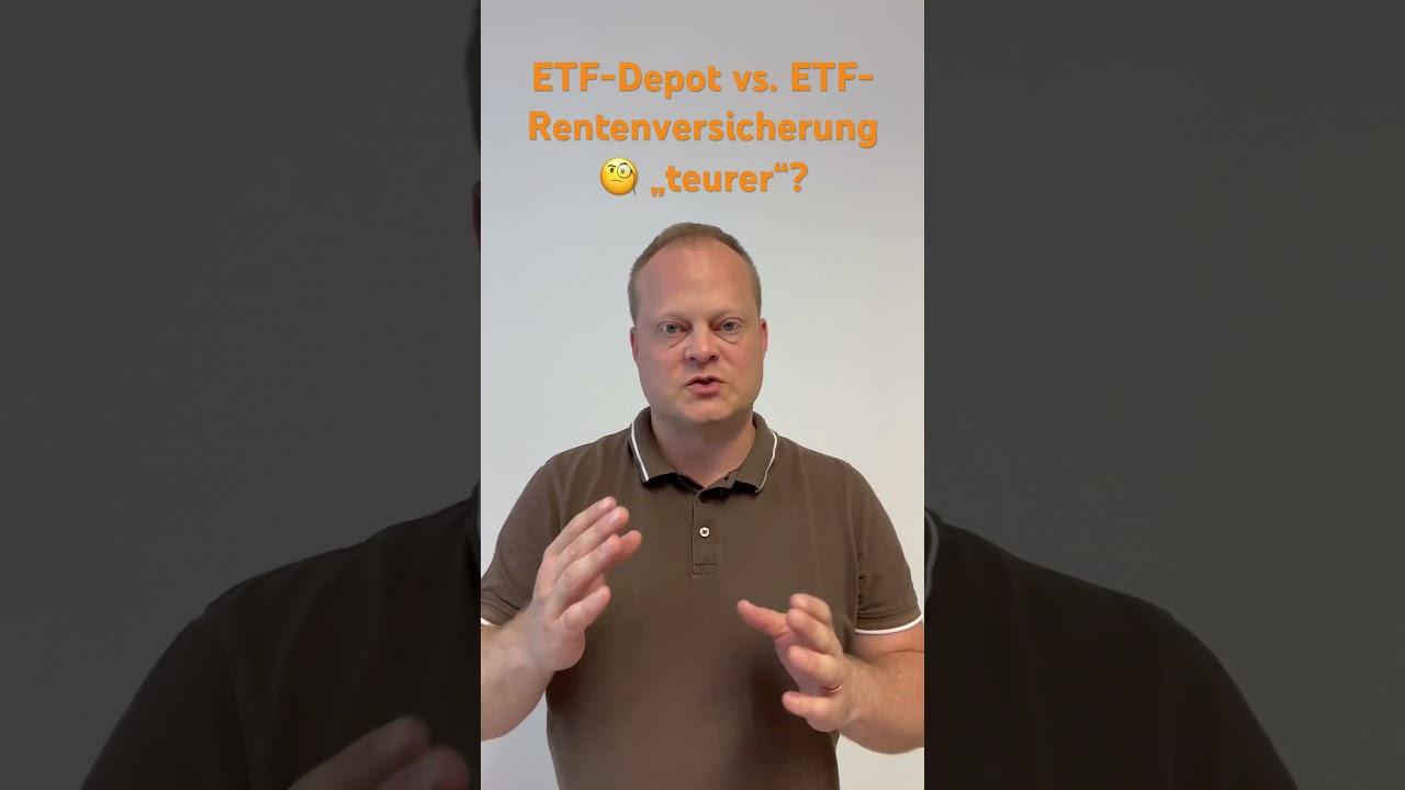 ETF-Rentenversicherung vs. ETF-Depot 🧐 „billiger“?