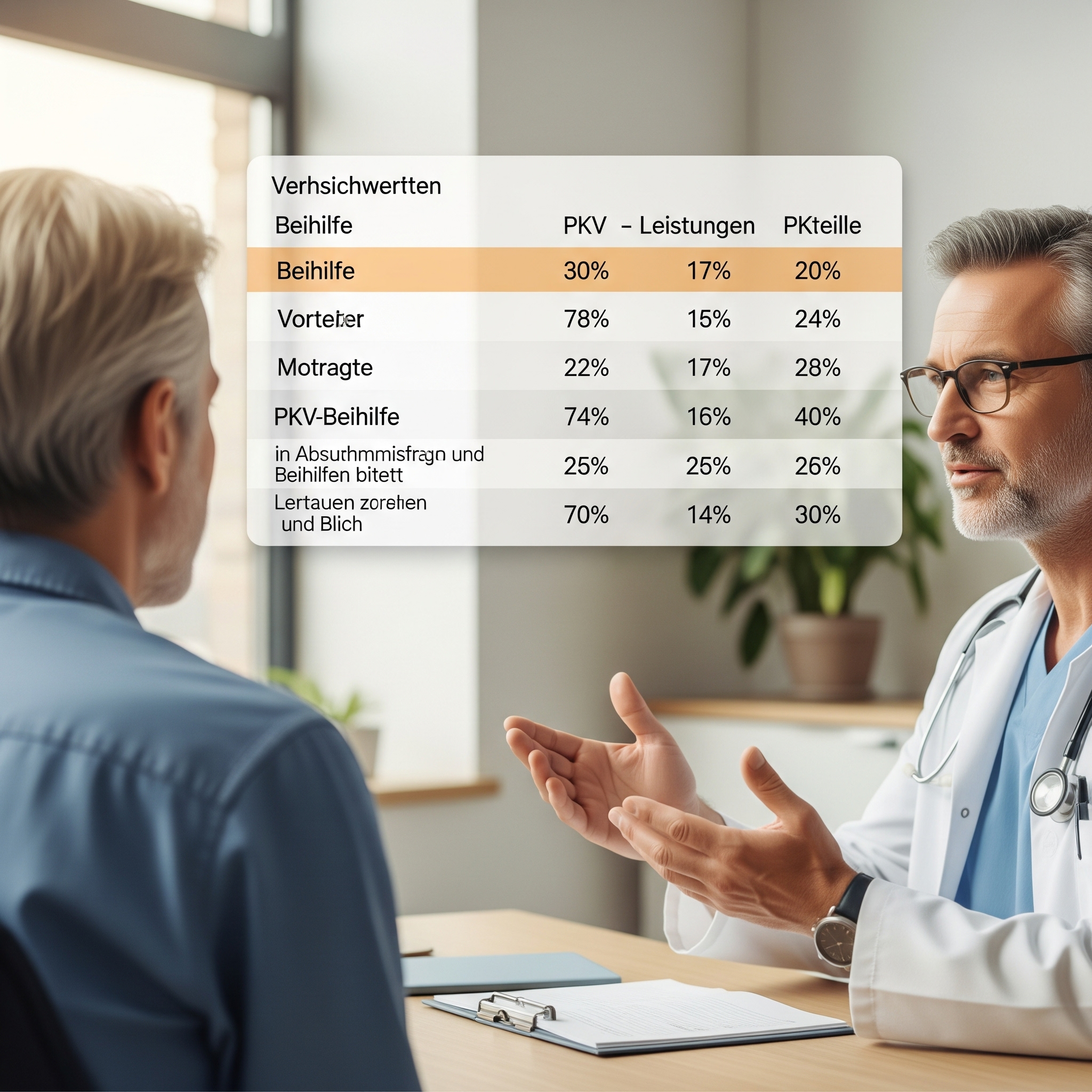 PKV Gesundheitsfragen