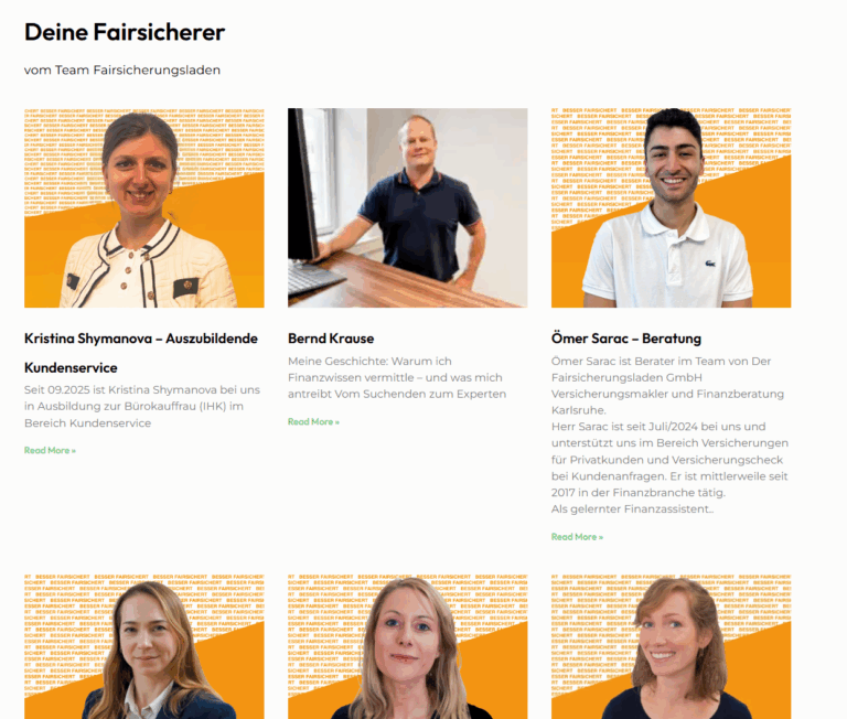 Unser Team Fairsicherungsladen Versicherungen Finanzen unabhängig für Beamte